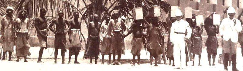 German chained prisoners Eastafrica